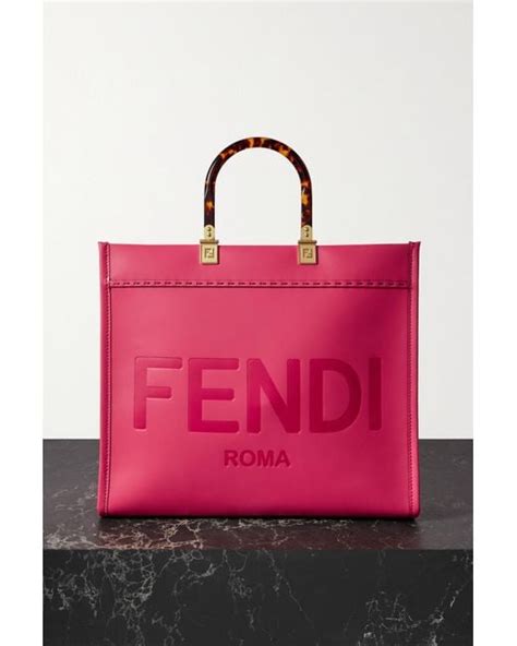 fendi sunshine tote pink|fendi sunshine shopper small.